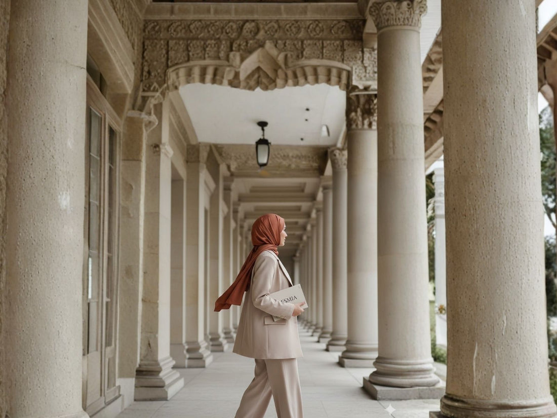 Comment porter une étole couture en hijab — guide Maison ESMIA
