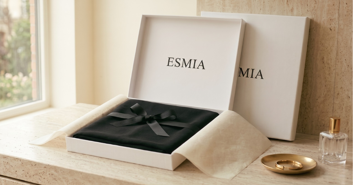 Coffret Maison ESMIA L'Étole Jais sur travertin à Bruxelles